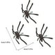 thumbnail image 3 of Los aretes, aretes de Navidad para mujeres, decoraciones de Navidad interesantes, suministros para fiestas de disfraces, aretes de araña únicos, 3 of 7