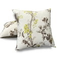 thumbnail image 5 of Aiking Set of 2 Printed 18 x 18 inch Decorative Throw Pillow Covers, Floral Ivory, 5 of 5