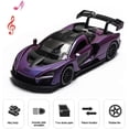 thumbnail image 5 of Coche de juguete fundido a presión HUOGUO McLaren Senna, escala 1:32, morado, 5 of 5