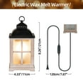 thumbnail image 6 of Sziqiqi Wax Melt Warmer with Timer - Farmhouse Scented Electric Candle Warmer, 8" Rustic Cute Fragrance Tart Burners Lantern with Lid, Washwhite, 6 of 7