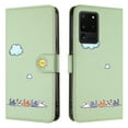 thumbnail image 4 of JTCASES for Samsung Galaxy S20 Ultra Wallet Case, Lovely Cat Pattern PU Leather Shockproof TPU with Card Slots Cash Pocket Magnetic Closure Removeable Wrisr Strap Stand for S20 Ultra, Green, 4 of 8