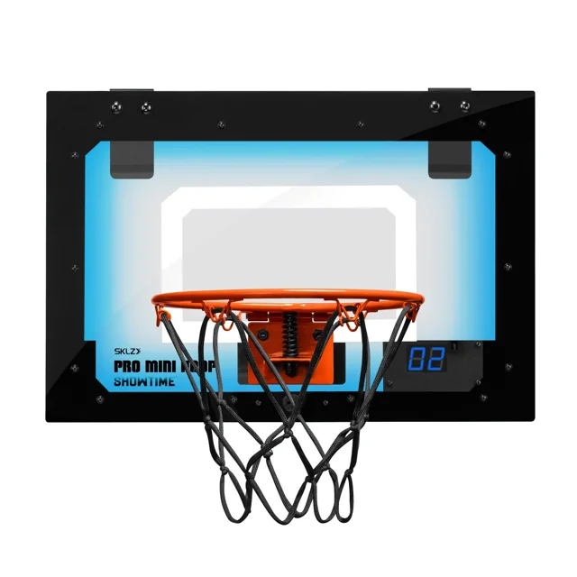 SKLZ Pro Mini Basketball Hoop – Indoor Over-the-Door Mini Basketball Set with Shatterproof Backboard & Pro-Grade Steel Rim