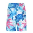 thumbnail image 5 of Nuoqisi Mens Swim Trunks Bathing Suit Mens Swimwear Shorts Quick Dry with Compression Liner Print Beach Board with Pocket and Drawstring, 5 of 6