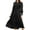 Black, variant on Mengpipi Womens Casual Long Sleeve Midi Dresses Smocked Flowy Tiered Dress Beige, Size 16-18