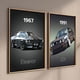 thumbnail image 4 of Pintura en lienzo de coche clásico deportivo, arte de pared, imágenes para sala de estar, decoración del hogar, póster impreso, Retro Cars 80s GTI, 4 of 4