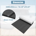 thumbnail image 5 of Unique Bargains 94.49"x35.43" EVA Faux Teak Decking Sheet Mat for Boat Yacht Marine Deck Pad RV Car Deep Gray Black, 5 of 6