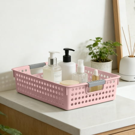 Plastic Storage Baskets Multi-Purpose Organizer Bin Featuring Waterproof Design for Bathroom Shower Caddy and Laundry Toy Storage Easy To Clean and Stackable Home Organization Solution Plastic Storage Baskets Multi-Purpose Organizer Bin Featuring Waterproof Design for Bathroom Shower Caddy and Laundry Toy Storage Easy To Clean and Stackable Home Organization Solution