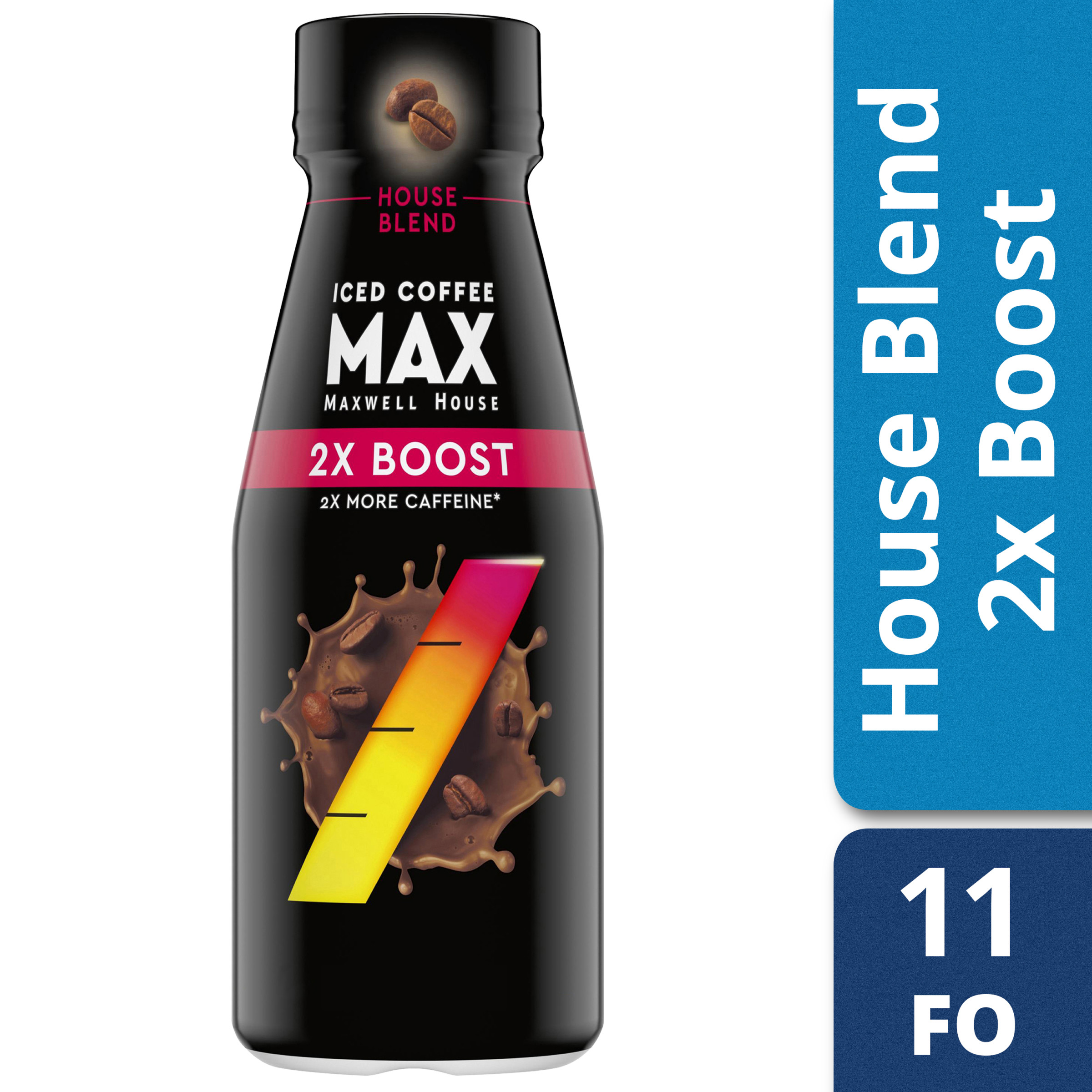 Maxwell House Max Boost House Blend Iced Coffee Beverage with 2X More