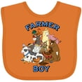 thumbnail image 3 of Inktastic Farmer Boy with Happy Farm Animals Boys or Girls Baby Bib, 3 of 4