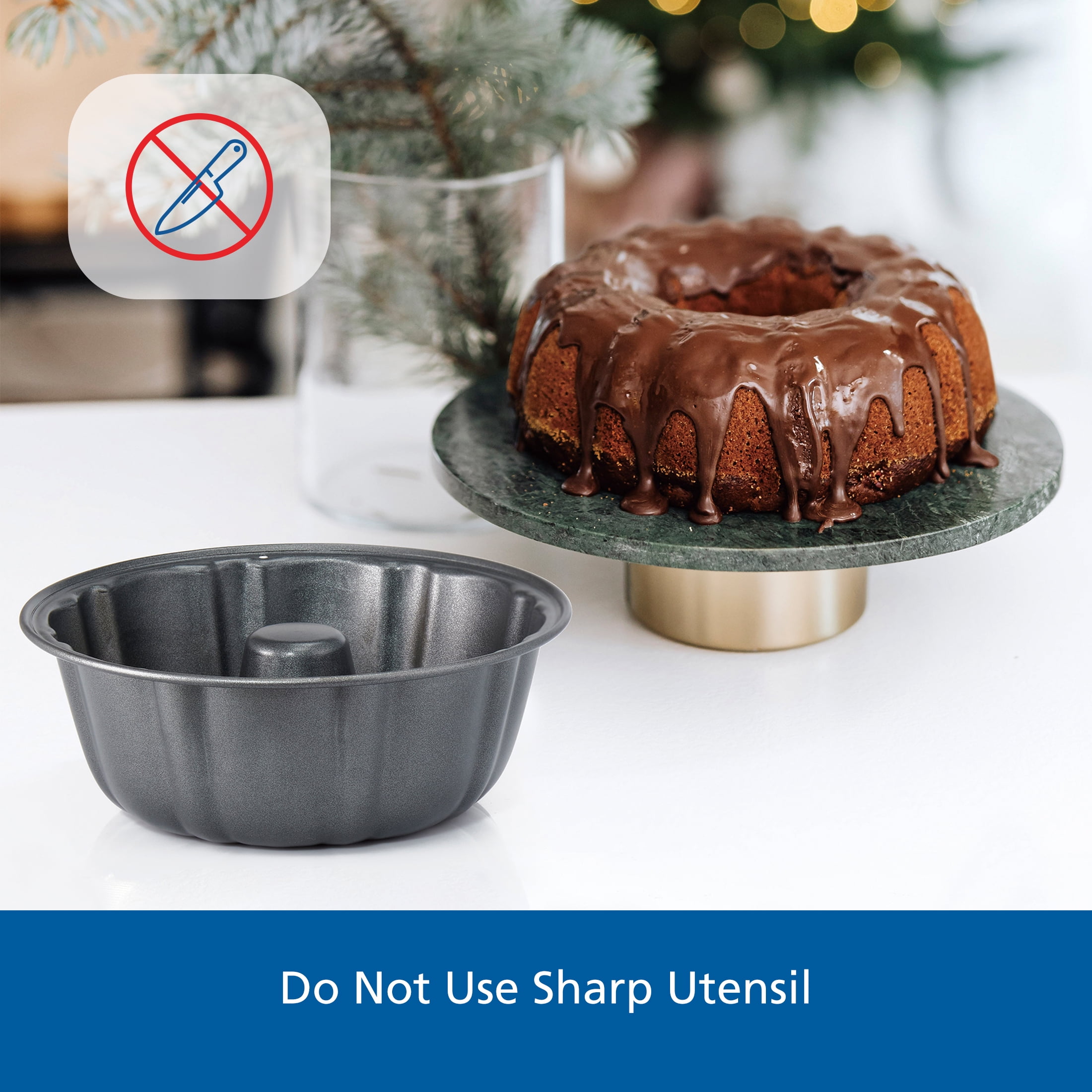 Mainstays 6 inch Mini Fluted Cake Pan, Carbon Steel