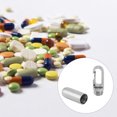 thumbnail image 1 of Stainless Steel Keychain Holder Mini Portable Organizer Compact Fob with Professional Sealing Design for Outdoor Travel Camping Emergency Pills, 1 of 7