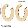 thumbnail image 3 of KAIYANG Aro colgante de oro con forma de aro para la oreja, pendiente grande con forma de círculo para mujeres y niñas (1 par), 3 of 4