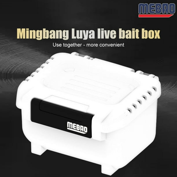Peggybuy Mebao Fishing Live Bait Container Box Multi-Function Lure Storage Case (Large) Other 3.94*3.55*2.36in/10*9*6cm