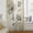 Beige, variant on Yellow Beige Flower Semi Sheer Curtains Drapes for Living Room, Bedroom, French Doors Window 54 Inches Long, Farmhouse Shabby Chic Wildflower Rod Pocket Chiffon Curtain Drapery Voile Draperies Panel