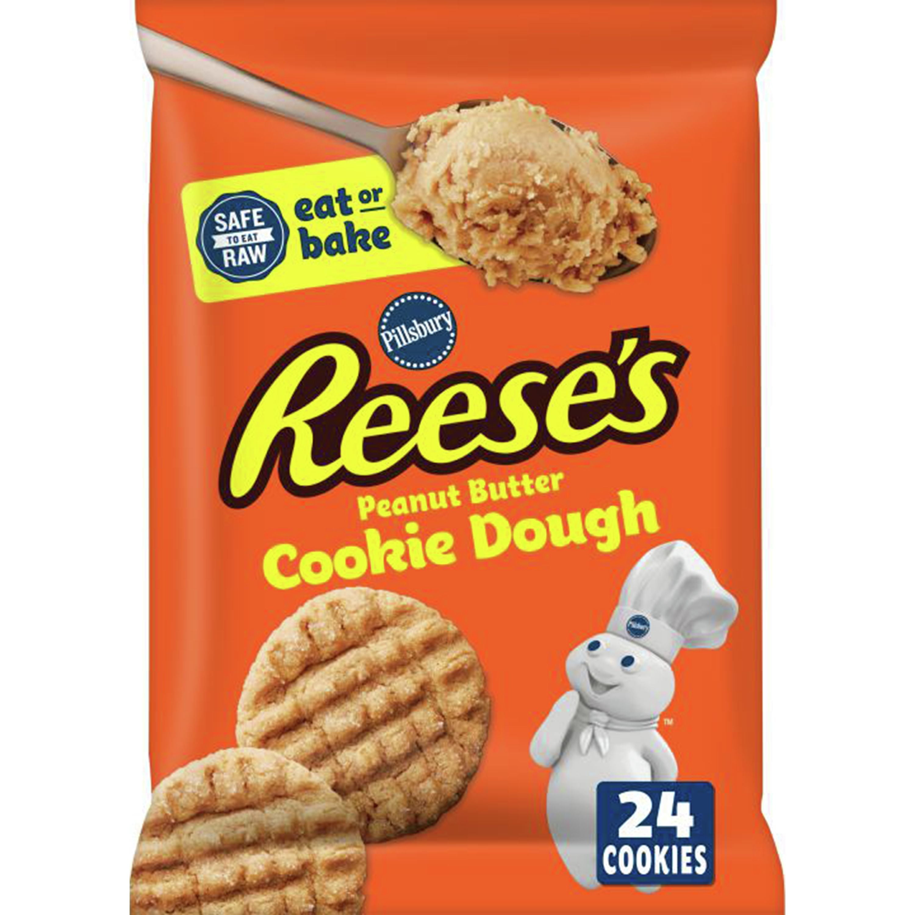 Pillsbury Ready To Bake Refrigerated Reese's Peanut Butter Cookie Dough, 24 ct., 16 oz.