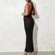 thumbnail image 1 of Vestido De Playa De Mujer sexy vestido de punto con cuello halter Cgtredaw para Mujer Negro T L, 1 of 6