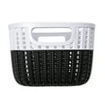thumbnail image 6 of Simplify 2-Tone Decorative Small Plastic Storage Basket in Black, 6 of 7