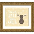 thumbnail image 1 of Robinson, Tamara 14x12 Gold Ornate Wood Framed with Double Matting Museum Art Print Titled - Stand Tall Moose, 1 of 4