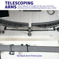 thumbnail image 6 of VIVO Extra Tall Telescoping Dual 27" to 38" Ultrawide Monitor Desk Mount Stand, 6 of 8