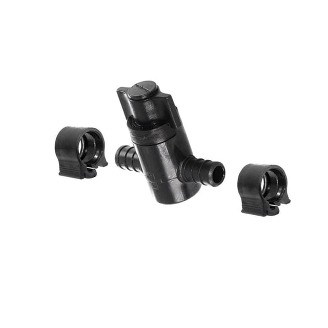 Válvula de cierre recto PEXLOCK 30879 1/2 negra