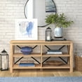 thumbnail image 2 of Evelyn&Zoe Sawyer Rectangular TV Stand for TV's up to 55" in White Oak, 2 of 9
