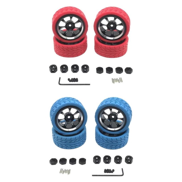de Llantas Y Neumáticos de Plástico RC, Accesorios de Actualización de Neumáticos RC Yotijar Llanta de rueda RC