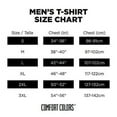 thumbnail image 2 of Comfort Colors Men's Adult Short Sleeve Tee, Style 1717, White, 3X-Large, 2 of 4