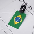 thumbnail image 6 of Brazil Flag Luggage Tag Pvc Identifier Card Holder Label Travel Bag Tag, 6 of 6