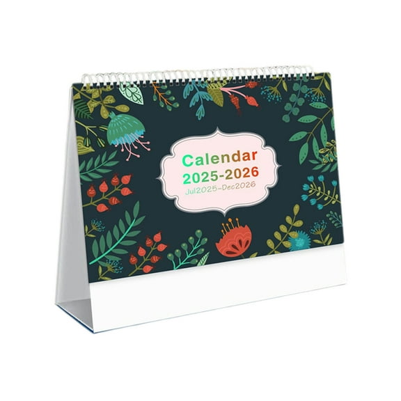 Nkmbld 2026 Desk Calendar, Personal Desktop Calendar Planner for Home, Traval, Office, Holiday, Vacation, Beautiful Small Flip Desktop Calendar