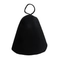 thumbnail image 1 of Sauna Hat Anti Heat Russian Bath Hat Russian Banya Banya para mujeres de baño de spa Negro, 1 of 8