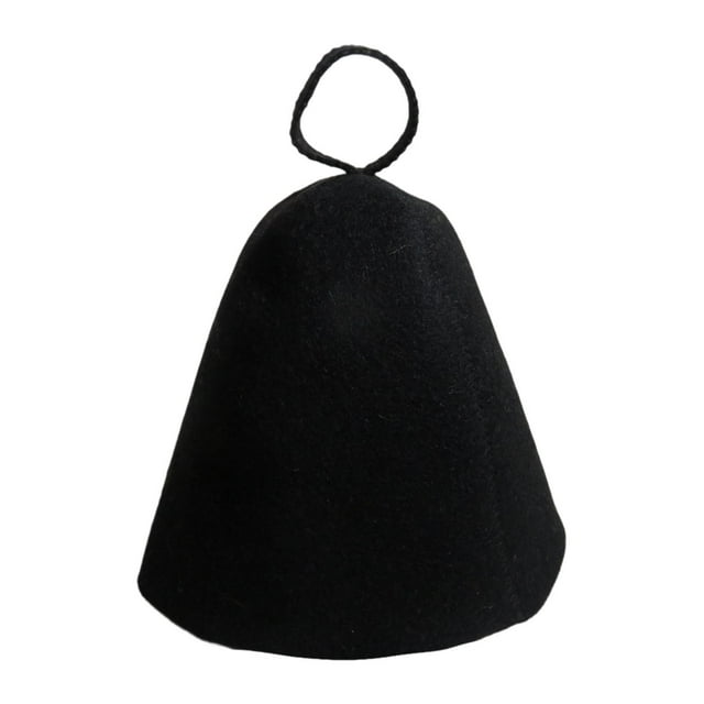 Sauna Hat Anti Heat Russian Bath Hat Russian Banya Banya para mujeres de baño de spa Negro
