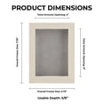thumbnail image 4 of 4x6 Shadow Box Frame White Washed Wood | With a 3/4" Usable Display Depth | Includes a Light Grey, 4 of 6