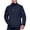 Dark Blue, variant on Mens Travel Jacket Water Repellent Lightweight with Hidden Pockets Secure Storage Versatile Black L