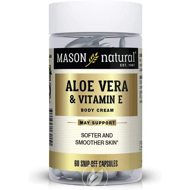 (2 Pack) Mason Vitamins Aloe Vera & Vitamin E Body Cream 60Caps
