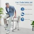 Raised Toilet Seat with Handles Hybodies Stand Alone Toilet Seat Riser