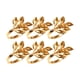 thumbnail image 2 of Exquisito porta servilletas Anillos para servilletas Forma de hoja Hebillas para servilletas Porta servilletas oro, 2 of 9