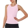 thumbnail image 2 of Under $10.00 Dgankt Tshirts Shirts for Women Women's 2025 Sports Fitness Yoga Wear Sports Round Neck Camisole on Clearance, 2 of 5