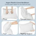 thumbnail image 5 of Kuyami Pillow, The Kuyami Pillows,Bed Pillows Standard Size Set of 2,Home & Hotel Bed Pillows,Shape Retention for Side,Back or Stomach Sleepers,Breathable,Soft,Fluffy,and Cool (4, Standard (17x26in)), 5 of 7