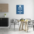 thumbnail image 2 of Keep Calm & Drink On Coffee Mug Food & Beverage Graphic Art Gallery Wrapped Canvas Print Wall Art, 2 of 7
