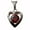 Red, variant on R.h. Jewelry Stainless Steel Sentiment Grandma's Purple Crystal Heart Pendant