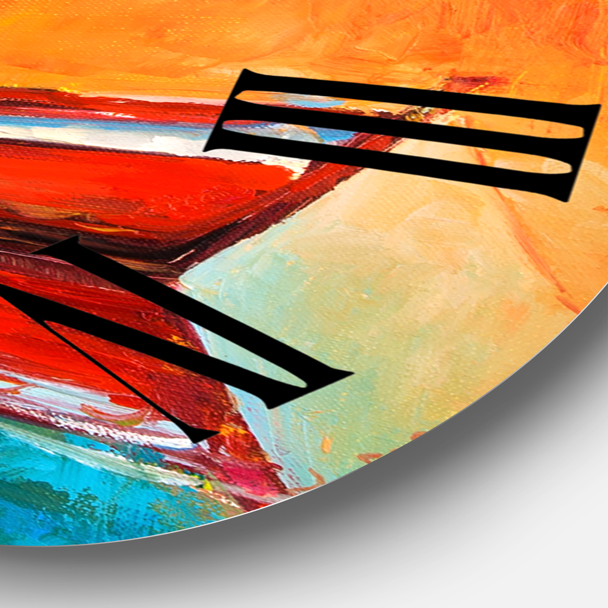 Designart 1 in Quartz Coastal Wall Clock