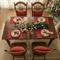 thumbnail image 6 of Christmas Checkered Tartan Placemats Set of 4/6/8 -12 x 18 Inch - Green Buffalo Plaid Xmas Place Mats, Heat Resistant Washable Table Mats for Dining/Parties/Holiday Decor, 6 of 7