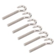thumbnail image 1 of Eyelet Screws, M6x73mm Open Eye Bolt  10Pcs  for Fix Hanging Objects, 1 of 7