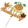 thumbnail image 3 of Decoración para tartas YQLXDHBD, feliz Día de Acción de Gracias, hoja de arce, calabaza, 3 of 7