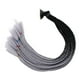 thumbnail image 1 of Trenzas para tocados Trenzas para tocados con degradado Cola de caballo Cabello para tocado Negro gris, 1 of 8