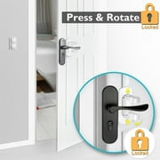 JERGO Baby Safety Door Handle Locks, 2/4 Pack Adhesive Baby Proof Door Lever Lock No Drillng Quick Install Safety Locks for Door Handle