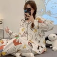 thumbnail image 1 of Nuevo pijama de Snoopy para mujer, camisa de otoño e invierno, disfraz para el hogar para niñas, linda ropa de dormir para estudiantes, ropa de dormir Kawaii de Charlie Brown, regalos, 1 of 4