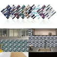 thumbnail image 2 of JHGoosa Mosaics Creative 3D Tile Stickers Simulation Decoration DIY Floor Plane Wall Stickers Bright Film "G", 2 of 6