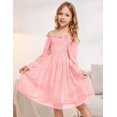 thumbnail image 7 of Arshiner Girl Tulle Dress Winter Long Sleeve Teen Girls Party Casual Dresses, 7 of 7