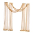 thumbnail image 2 of de mesa de gasa con arco de boda, cortinas de cenador, cubierta de mesa decorativa creativa y reutilizable práctica para suministros de fiesta Oro, 2 of 8